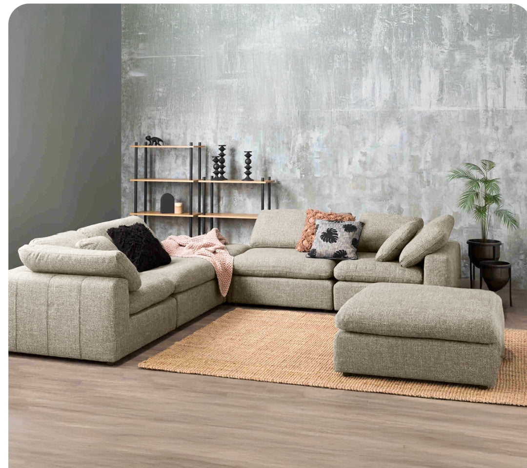 ركنة مع بوف خشب زان 250×250سم- DO40