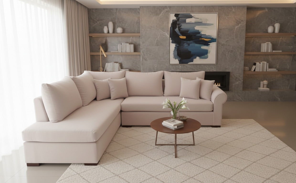 ركنة من خشب الزان الطبيعي - 260×150 سم - BR300