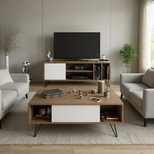 طقم ترابيزة تليفزيون مع ترابيزة قهوة - WZ47