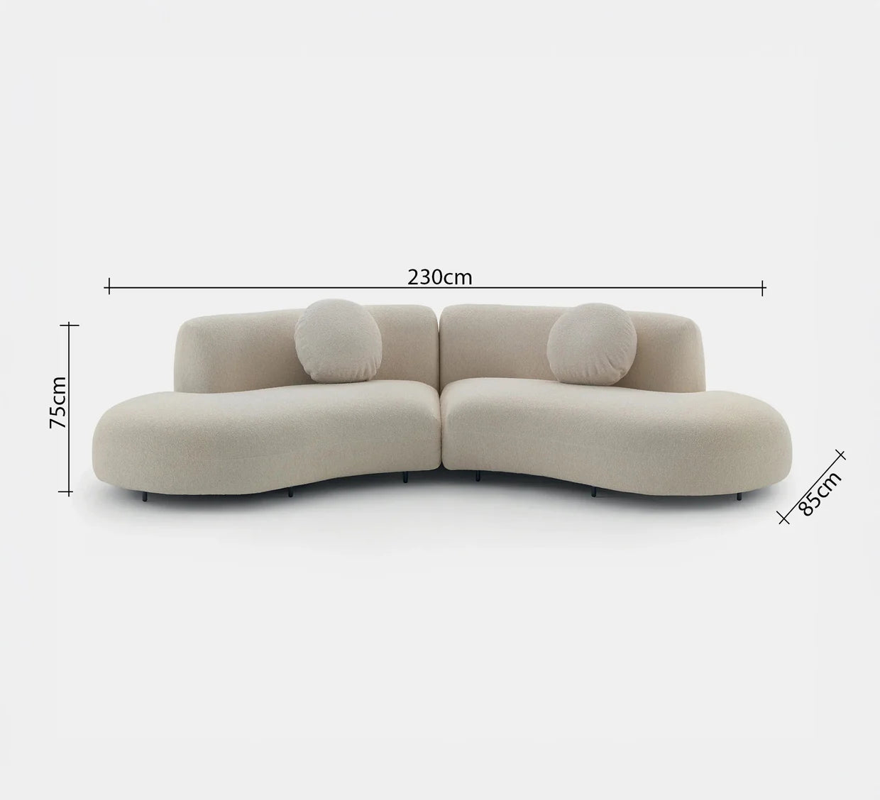 كنبة خشب زان 230×85سم - DO29