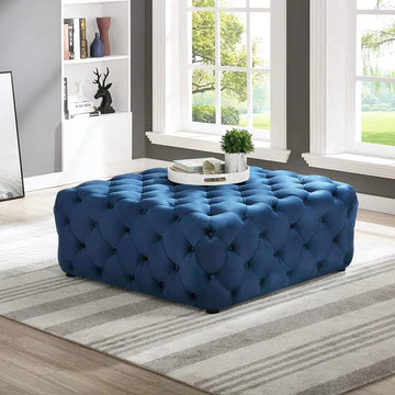 Square Pouf - Blue - ACR35