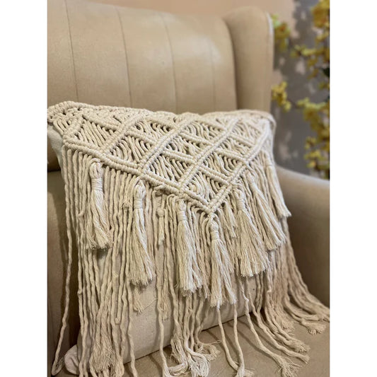 Macrame cushion 40×40 cm - BIRD17