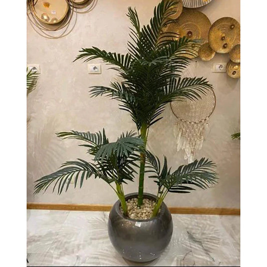 Plant Pot with Areca Tree 3 Onyx - FL105