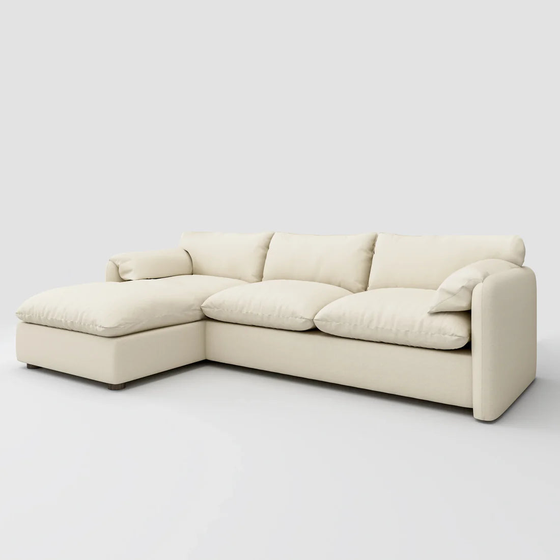 Corner sofa made of natural beech wood - 250×150 cm - BR264