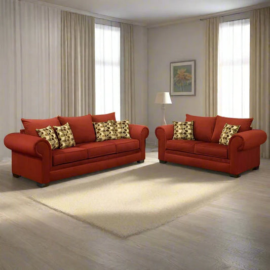 Beech Wood Sofa Set - 2 Pieces - MKR242