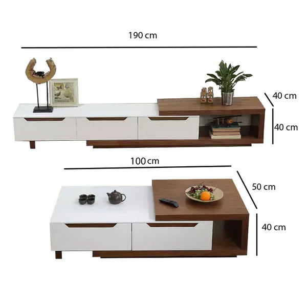 TV table with coffee table-HQ102