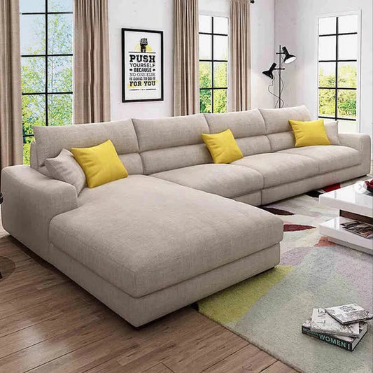 Beech wood corner sofa 280 x 200 cm - QAM5