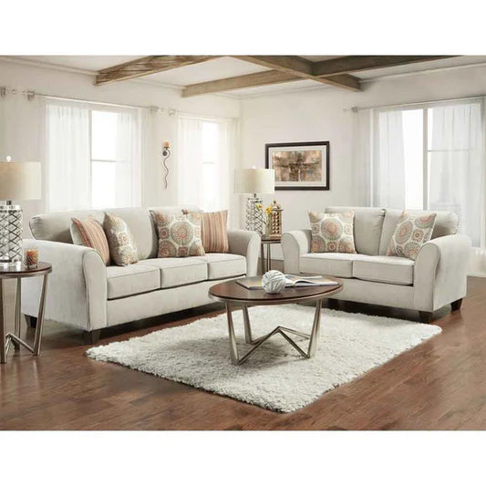 Beech wood sofa set - two pieces - QAM60