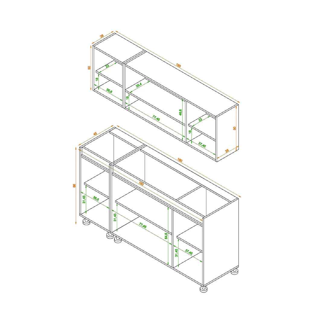 Kitchen - 2 pieces - ZAR168