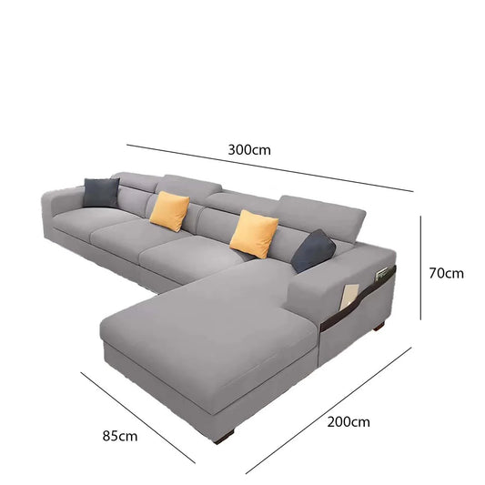 Beech wood corner sofa 300 x 200 cm-SBR25