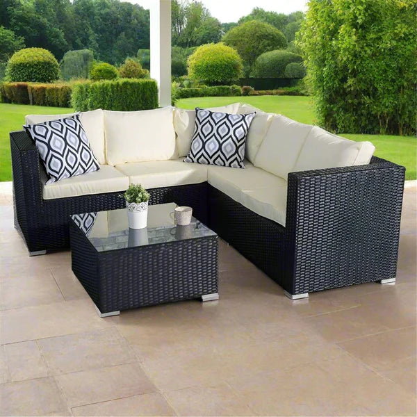 Outdoor corner sofa with table - SHP436