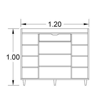 Shoe Rack - 40×120cm - SHR425