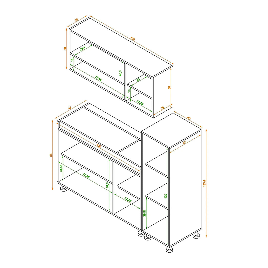 Kitchen - 3 pieces - ZAR164