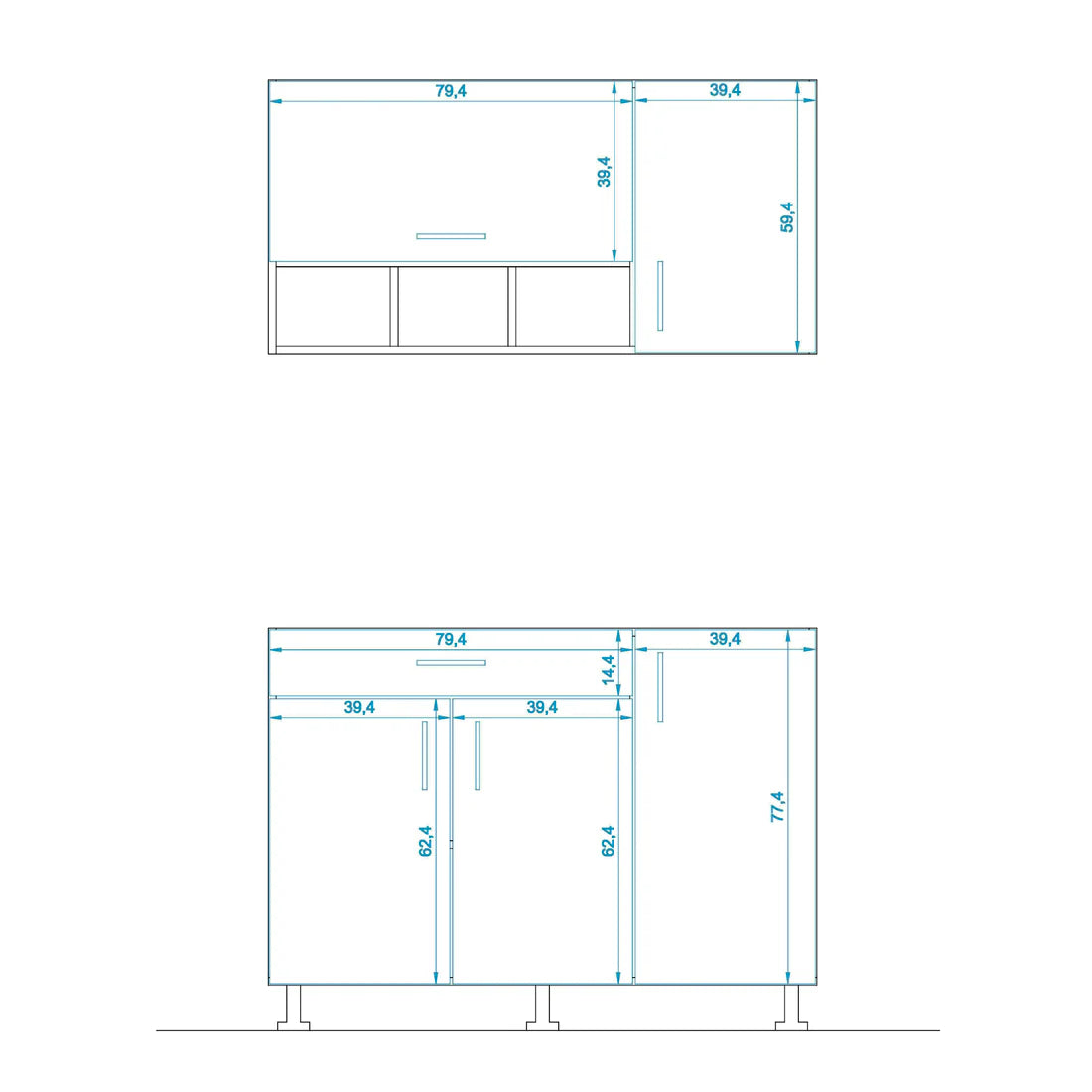 Kitchen - 2 pieces - ZAR172