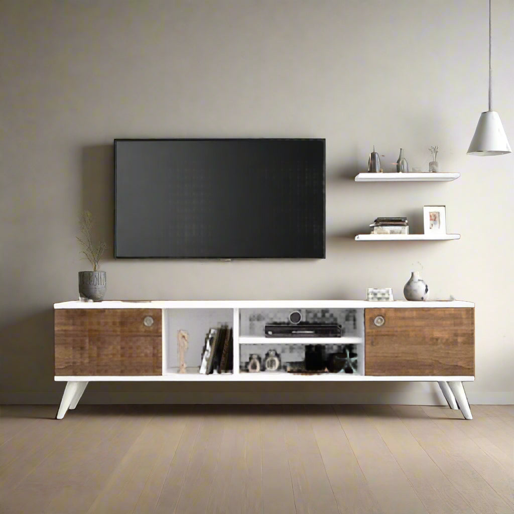 Tv Table Riyadh TV table with shelves 180 x 40 cm - OG231 – ROOMZ